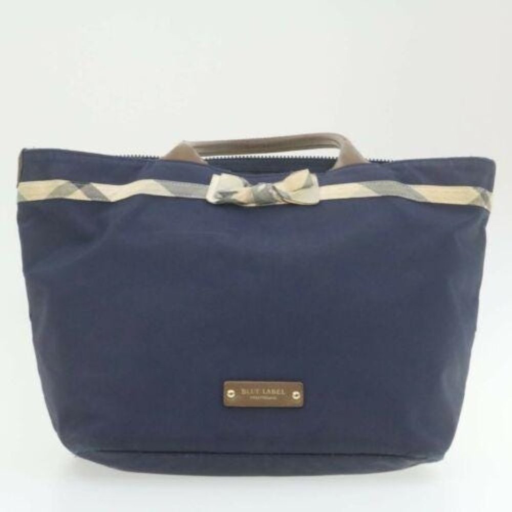 RARE Burberry Navy Ribbon Tote! Burberry Tote Bag Perfect for Timeless & Classy